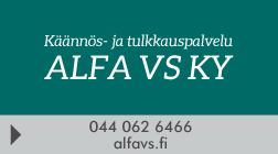 Käännös- ja tulkkauspalvelu ALFA VS KY logo